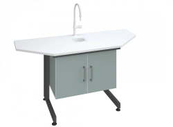Low Laboratory Table with Sink Type 2