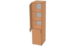 Closed Pen Cabinet with Glass Door, Model ШП-3