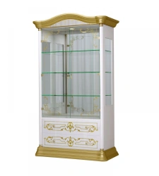 High-Gloss 2-Door Display Case for Living Room - PI-37-101-02