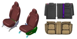 Automotive Seats SU2r (SOLARIS HC) Left Front, Right Front, Rear