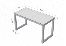 Two-Seat Student Desk for Height Group 5-6, Model СОШ-12-6