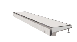 Rotegro Headwall Swimming Pool Starting Platform 26.0x1.0x0.3m