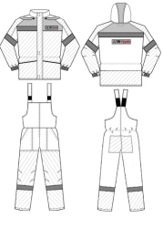 Women's Protective Suit (Jacket & Overalls) for Industrial Use