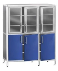 Two-Level Three-Section Storage Cabinet KSSHml 3-03E