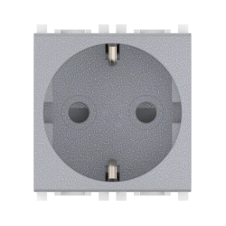 CADUCEUS ALING Experience Hidden Socket with Grounding 16A, 250V, Silver