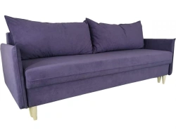 Customizable Three-Seater Sofa with Wooden Frame - Plugin