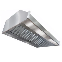 Exhaust Canopy Hood for Air Purification - Stainless Steel Model