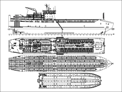 Heavy-Duty Automobile-Rail Ferry with Ice-Class Arc5 Certification CNF11CPD