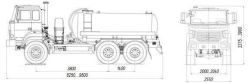 Vacuum Tanker MV 4680L9-10 on Ural 5557 Chassis
