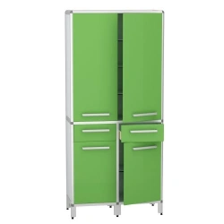 Medical Instrument Cabinet with Aluminum Frame, Model DM-1-101-18.K2.F1