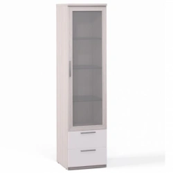 Rimini Ice F9W-01.CG/23P Glass Door Wardrobe with Drawers
