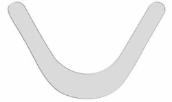 U-Shaped Metal Matrices for Dental Restoration - Set of 12, No. 1.1940