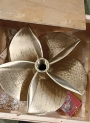 Propeller Screw for Ships, Solid Cast, Left-Hand Rotation, Model АНДШ.Р1995.364421.001-01