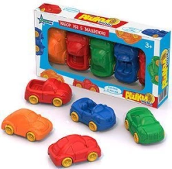 Cartoon Mini Cars Set (5 Cars in Box)