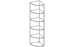 Corner Shelving Unit (Burokrat Series)