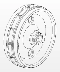 Track Tensioning Wheel for Bulldozers T-25.01 and T-25.02 Spare Parts" 2501-21-162СБ