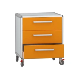 Medical Mobile Cabinet for Storage, Model DM-2-107-07.K2.F2
