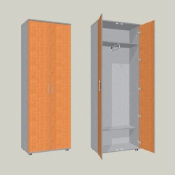 Two-Door Wardrobe with Adjustable Feet Model SHG-2