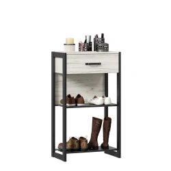 Technological LD.678300.000 Storage Cabinet (White/Black Craft Oak)