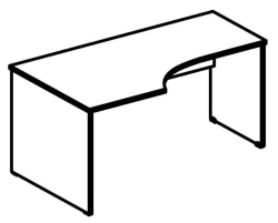 Ergonomic desk 6011 P/L "Rhythm" series