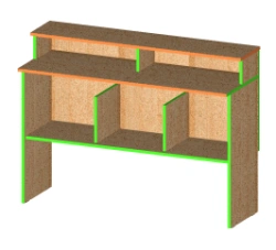 Book Issuing Desk (Laminated Particle Board)