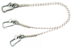 Non-adjustable two-branched sling made of fire-resistant cord VKd-T(BG)