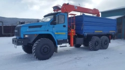 Truck with Crane Manipulator 6377 on Ural 4320 Chassis