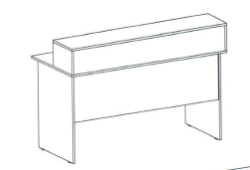 Reception Desk for Visitor Registration and Service