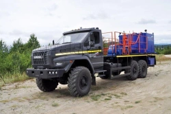 Cementing Unit for Well Cementing and Flushing Operations, UZST Model UZST01, Modification 5870-12 on Ural 55571-16 Chassis