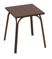 Sturdy Steel Frame Stool with Laminated Seat, Model TB015.0