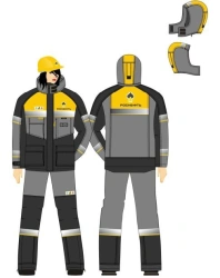 Women's Protective Suit for Low Temperature and Flame Exposure