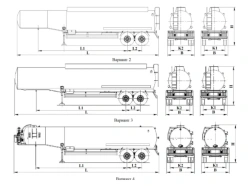 Frameless Tank Semi-Trailer for Technical Fluids, Model 94652L