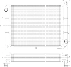 Water Radiator for Internal Combustion Engine BR7511.1301.100