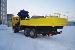 Truck-mounted crane with manipulator UZST04, model 483В-38 on KAMAZ chassis