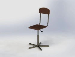 Customizable Metal Laboratory Stool