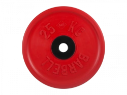 Rubber-Coated Euro-Classical Disc, Red, 51 mm, 25 kg - MB-PltCE-25