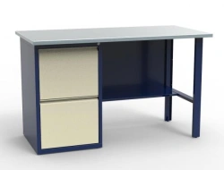 SV-1T Workbench with Galvanized Top, Single-Cabinet Model
