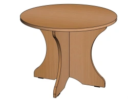 Round Play Table for Preschool Activities - Set "Living Room" / SD59