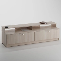 Two-Drawer Side Cabinet with Two Narrow Niches
