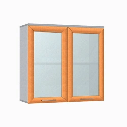 Wall-mounted cabinet with two glass doors, model SPR-1
