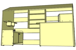 Wooden Preschool Furniture: Café Play Set