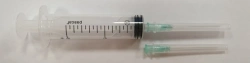 Sterile Single-Use Three-Component Luer Injection Syringe 10ml with Two Needles