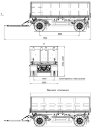 Dump Trailer Dual-Axle 8595-20 with HJD13Y30S18-1840T16-060 Axles and 12 Ton Capacity