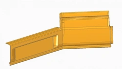 Side Section Podium Lining for Liaz 529220 - Component 529220-5107378-60