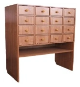 Filing Cabinet with Drawer and Open Shelf Art. Sh.04.05