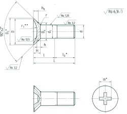 Countersunk Bolts OСТ 1 31180-80