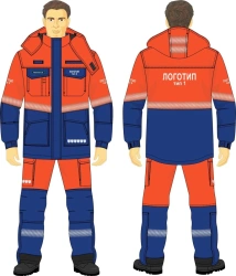 Men's Thermal Protection Suit for Arc Flash Safety Gazprom Neft Style