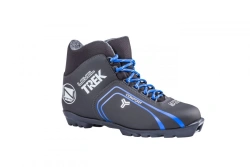 Trek Level3 Black Ski Boots with Blue Logo NNN Compatibility