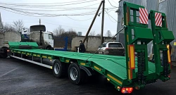Car Semi-Trailer 93192C with Pneumatic or Leaf-Spring Suspension