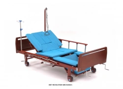 Medical Functional Bed with Toilet Device MET, Model MET REVOLUTION-MECHANICS